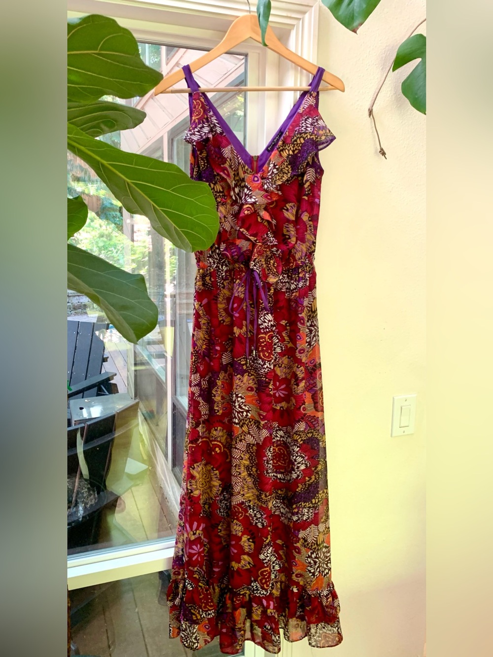 Anthropologie Pure Sugar Floral Sleeveless Maxi Dress | Size S